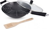Medina Wokpanset 31 Cm Staal /Zilver 4-Delig