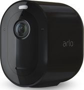 Arlo Pro 4 draadloze WiFi-beveiligingscamera voor buiten, 2K HDR, 160˚ kleurennachtzicht, sirene & spotlight, bewegingsdetectie, 2-weg-audio, 6 mnd batterij, incl. proefp. Arlo Secure, 1 IP-Camera, zwart