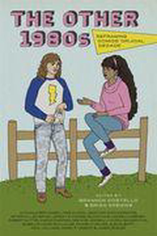 Boekomslag 'The Other 1980s' met illustratie van twee personen op een hek in jaren 80 kleding.