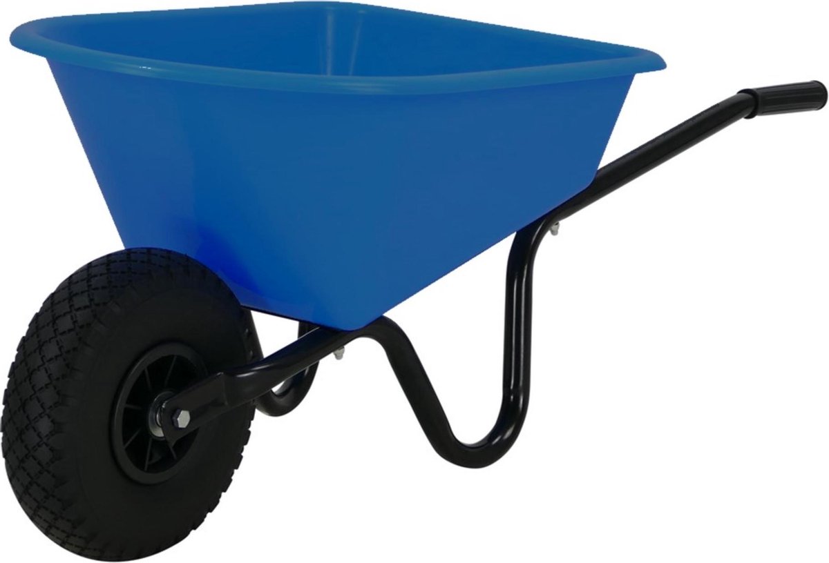 MM Eurotool Kinderkruiwagen Metaal met Kunststof Bak - Blauw — afbeelding 9