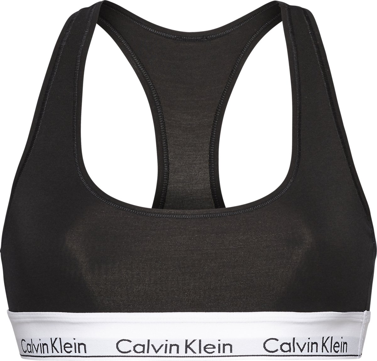 Haut brassière en Cotton moderne pour femme Calvin Klein - non doublé -  noir - Taille: XL | bol.com