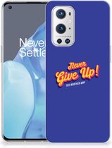 Smartphone hoesje OnePlus 9 Pro Backcase Siliconen Hoesje Never Give Up