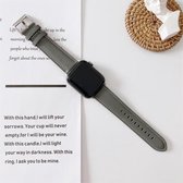 By Qubix - Apple Montre bracelet en cuir Premium 38/40 mm - Grijs - Bracelets d' Apple