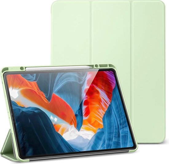 Housse iPad Pro 2021 12,9 pouces avec Apple Pencil Cutout Cover Vert foncé