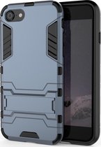 Apple iPhone SE (2020) Hoesje - Mobigear - Armor Stand Serie - Hard Kunststof Backcover - Blauw - Hoesje Geschikt Voor Apple iPhone SE (2020)