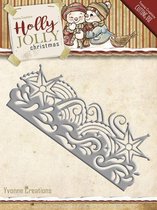 Die - Yvonne Creations - Holly Jolly - Snowflake Border