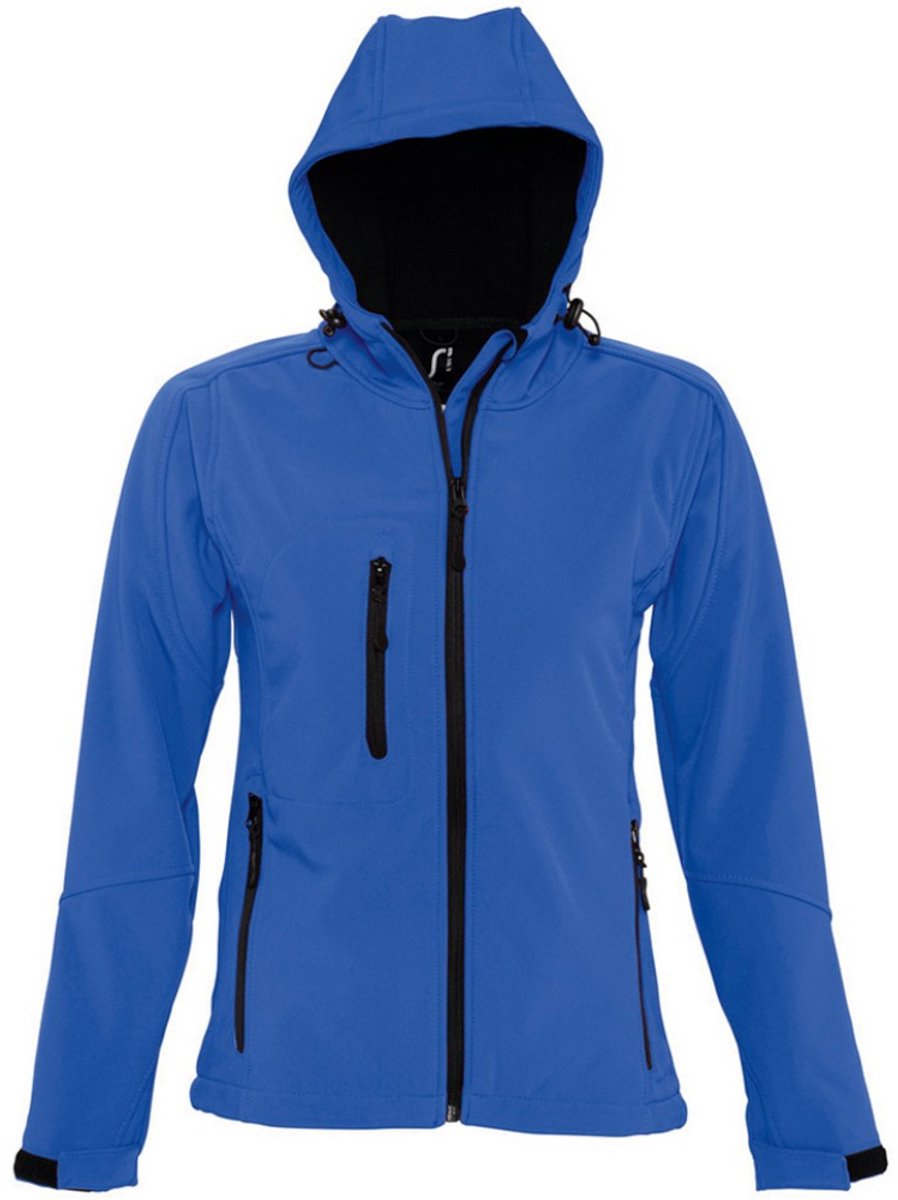 SOLS Dames/dames Replay Hooded Soft Shell Jacket ademend winddicht en waterbestendig Koningsblauw