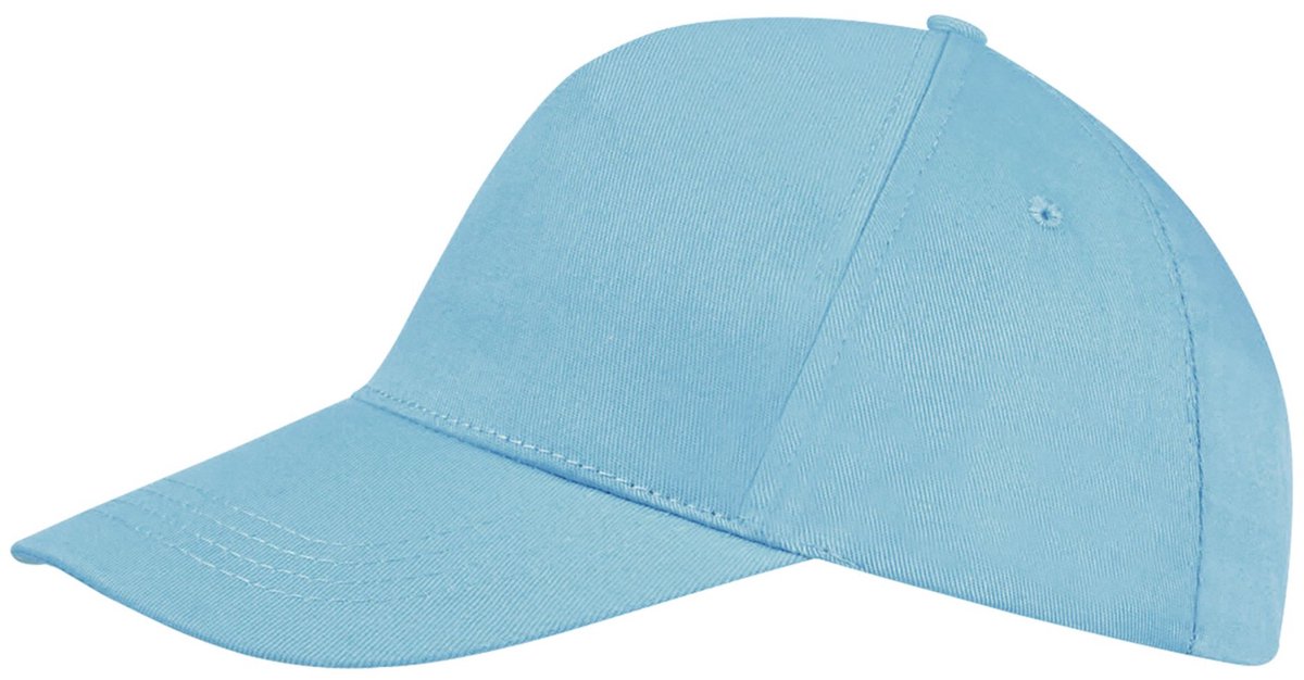 SOLS Unisex Buzz 5 Panel Baseball Cap (Atoll Blue)