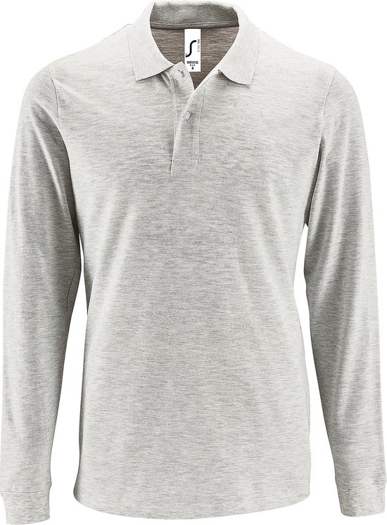 SOLS Heren Perfecte Lange Mouw Pique Polo Shirt (As) bol