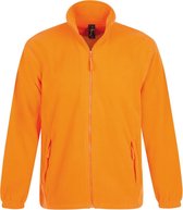 SOLS Heren North Full Zip Outdoor Fleece Jacket (Neon Oranje)