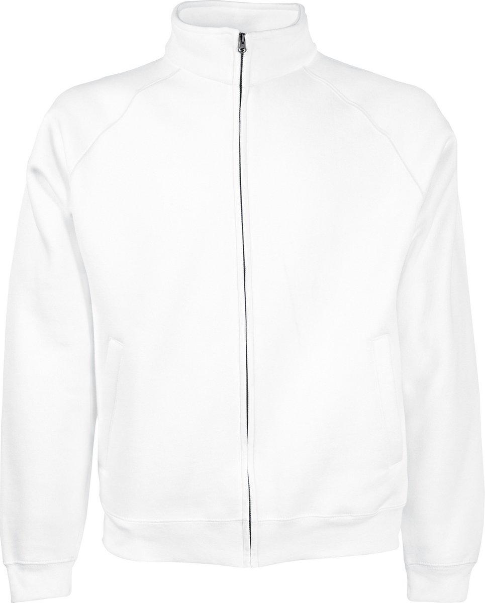 Fruit Of The Loom Heren Sweatshirt Jacket Wit