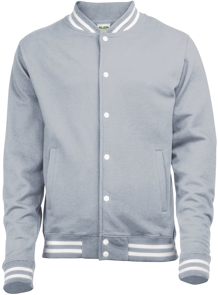 Awdis Volwassenen Unisex College Varsity Jacket (Heide Grijs)