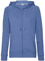 Russell Dames/dames HD Ritssweater met rits (Blauwe mergel)