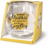 Wijn- waterglas - Bonus mama