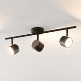 Lindby - LED plafondlamp - 3 lichts - aluminium, ijzer - H: 19 cm - Inclusief lichtbronnen