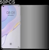 Voor Huawei nova 7 50 STKS Half-scherm Transparant Gehard Glas Film