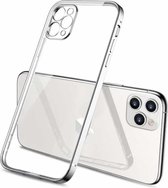 Voor iPhone 11 Pro Max Pro GKK Straight Edge Phantom TPU + Plating beschermhoes (zilver)