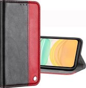 Voor iPhone 11 Pro Business effen kleur stiksels horizontale flip lederen tas, met houder en kaartsleuven en portemonnee (rood)