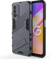 Voor OPPO A93 5G Punk Armor 2 in 1 PC + TPU schokbestendig hoesje met onzichtbare houder (grijs)