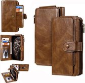 Voor iPhone 11 Pro Max Retro multifunctionele horizontale flip PU lederen tas met kaartsleuf en houder & portemonnee en fotolijst (bruin)