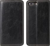 Voor iPhone 7 Plus / 8 Plus Retro Boomschors Textuur PU Magnetische Horizontale Flip Leren Case met Houder & Kaartsleuven & Portemonnee (Zwart)