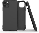 Voor iPhone 11 Pro Max ENKAY ENK-PC003 Effen kleur TPU Slim Case Cover (zwart)