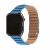 Loop lederen horlogeband voor Apple Watch Series 6 & SE & 5 & 4 44 mm / 3 & 2 & 1 42 mm (blauw)
