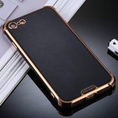 Voor iPhone 8/7 SULADA Kleurrijke Shield Series TPU + Plating Edge beschermhoes (zwart)
