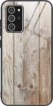 Voor Samsung Galaxy Note20 Ultra Wood Grain Glass beschermhoes (M04)