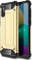 Voor Samsung Galaxy A02 Magic Armor TPU + pc combinatiebehuizing (goud)