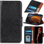 Voor OPPO Realme GT 5G Koperen Gesp Nappa Textuur Horizontale Flip Leren Case met Houder & Kaartsleuven & Portemonnee (Zwart)