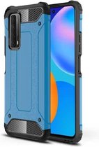 Voor Huawei P smart 2021 Magic Armor TPU + pc combinatiebehuizing (blauw)