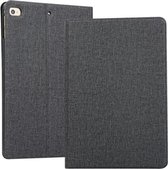 Stoffen textuur horizontale flip lederen hoes voor iPad mini 4 / mini 2019, met houder en slaap- / wekfunctie (zwart)