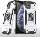 Voor iPhone 11 Pro Magnetisch pantser Schokbestendig TPU + pc-hoesje met metalen ringhouder