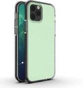 Voor iPhone 12/12 Pro TPU tweekleurige schokbestendige beschermhoes (zwart)