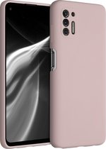 kwmobile telefoonhoesje voor Motorola Moto G Pro (2021) / Moto G Stylus (2021) - Hoesje met siliconen coating - Smartphone case in oudroze