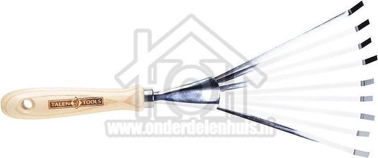 Talen Tools - Handbladharkje - 9 tanden - Verzinkt staal - Essenhouten handvat van Talen Tools — afbeelding 3