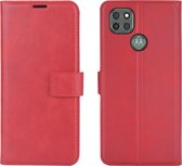 Motorola Moto G9 Power Hoesje - Mobigear - Wallet Serie - Kunstlederen Bookcase - Rood - Hoesje Geschikt Voor Motorola Moto G9 Power