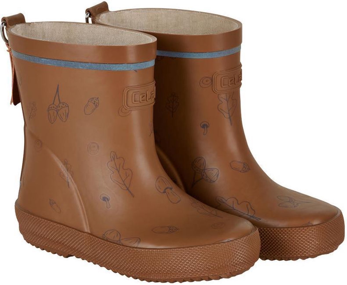 Celavi Regenlaarzen Wellies Junior Rubber Bruin Maat 24