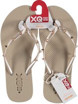 Xq Footwear Teenslippers Dames Polyester Beige Maat 37