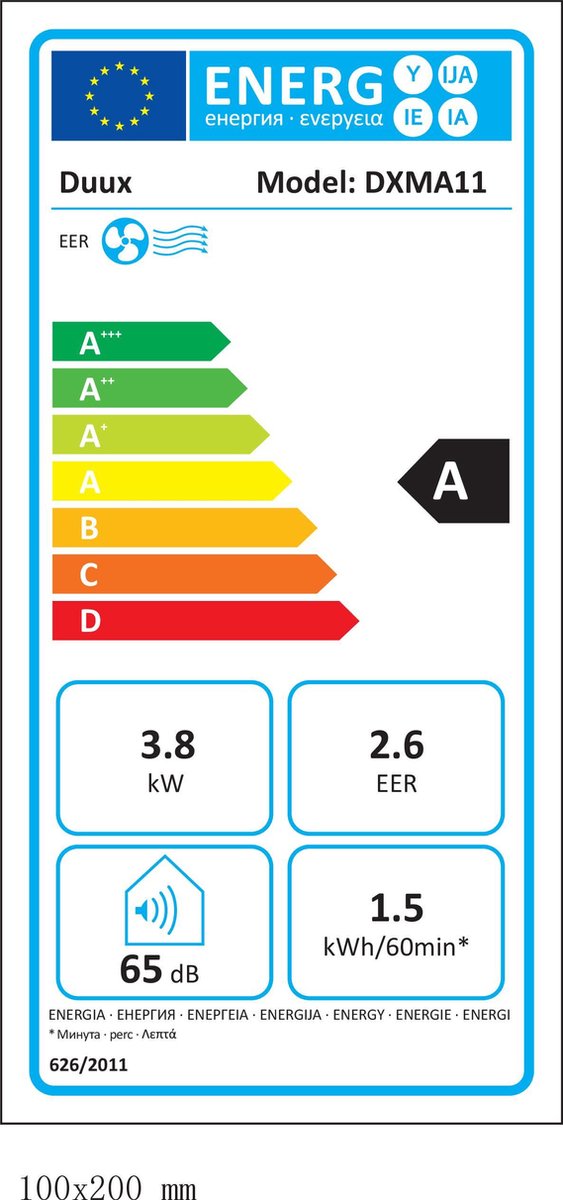 Afbeelding 2 van Duux North Smart Mobiele Airco - 14K BTU - Mobiele