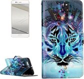 Voor Huawei P10 Plus Gloss Oil Reliëf Wolf Patroon Horizontale Flip Leren Case met Houder & Kaartsleuven & Portemonnee & Fotolijst