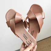 Fashion Casual Outer Wear Waterproof Flat Slipper, Maat: 35 (Abrikoos)