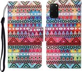 Voor Samsung Galaxy S20 + Gekleurde Tekening Patroon Horizontale Flip Leren Case met Houder & Kaartsleuven & Portemonnee & Lanyard (Tribal Etnische Stijl)