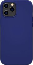 WK WPC-005 iDeal-serie Magnetische vloeibare siliconen Volledige dekking Schokbestendige Magsafe-hoes met Magsafe-oplaadmagneet voor iPhone 12/12 Pro (blauw)