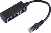 1 tot 3 stopcontacten LAN Ethernet-netwerk RJ45 Plug Splitter Extender