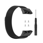 Voor Garmin Forerunner 45 / 45S / Swim 2 Milanese vervangende polsband horlogeband (zwart)