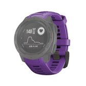 Siliconen vervangende polsband voor Garmin Instinct 22 mm, host niet inbegrepen (paars)