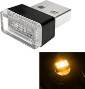Universele pc auto USB LED sfeerverlichting noodverlichting decoratieve lamp (geel licht)
