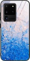 Voor Samsung Galaxy S20 Ultra Marble Pattern Glass beschermhoes (DL07)